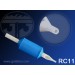 1” Professional Round Colored Disposable Tubes-Tip Style:R